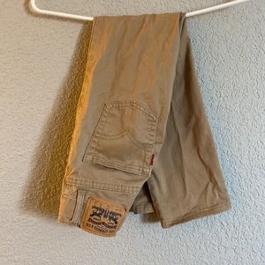Boys size 8 levi 511 slims, khaki colored